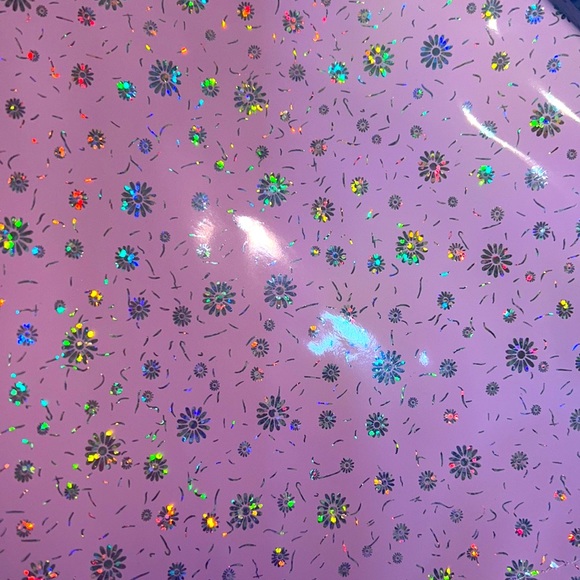 New Pink Vinyl Rave skirt - Picture 3 of 6